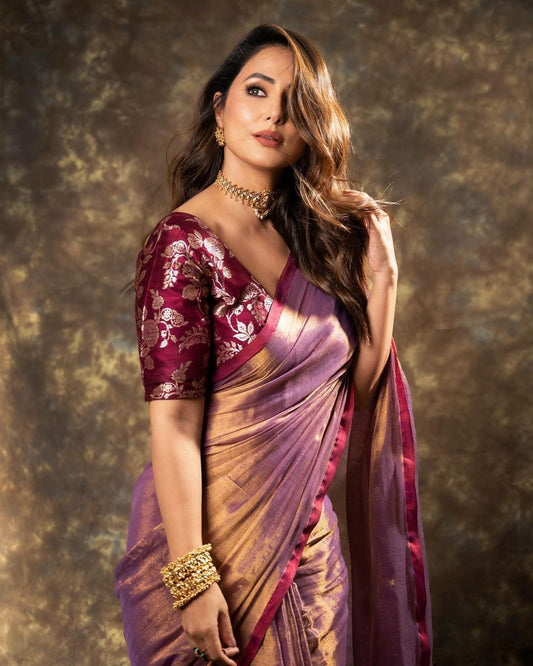 Exquisite Silk Designer Saree with Banarasi Jacquard Blouse